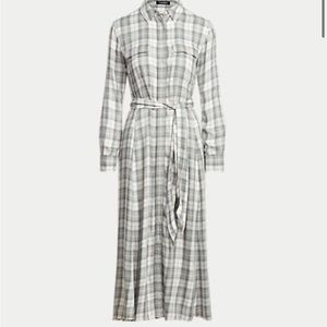Ralph Lauren twill plaid shirtdress